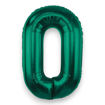 Picture of FOIL BALLOON NUMBER 0 BOTTLE GREEN 34 INCH